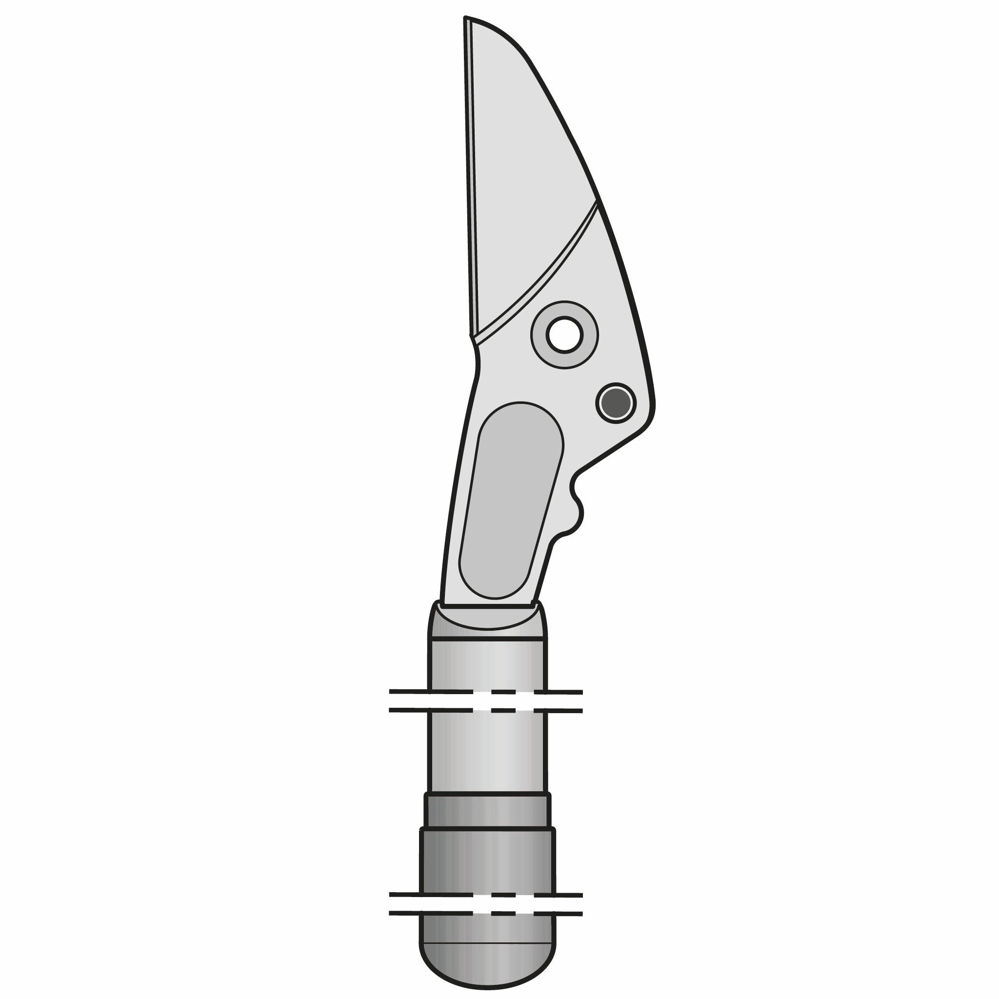 Repuesto Felco: Hoja De Corte Para Tijerón Felco 230 con mango incluído