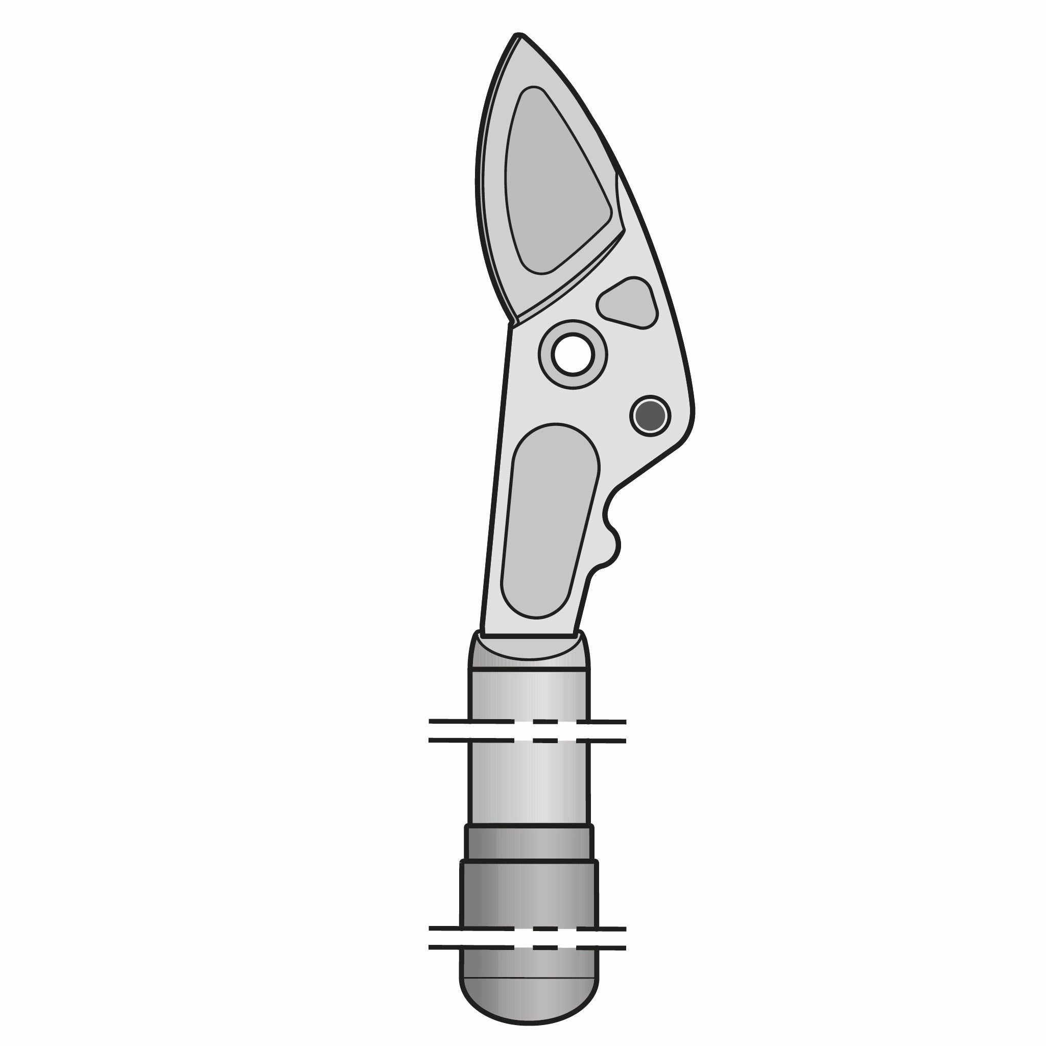 Repuesto Felco: Hoja De Corte Para Tijerón Felco 231 con mango incluído