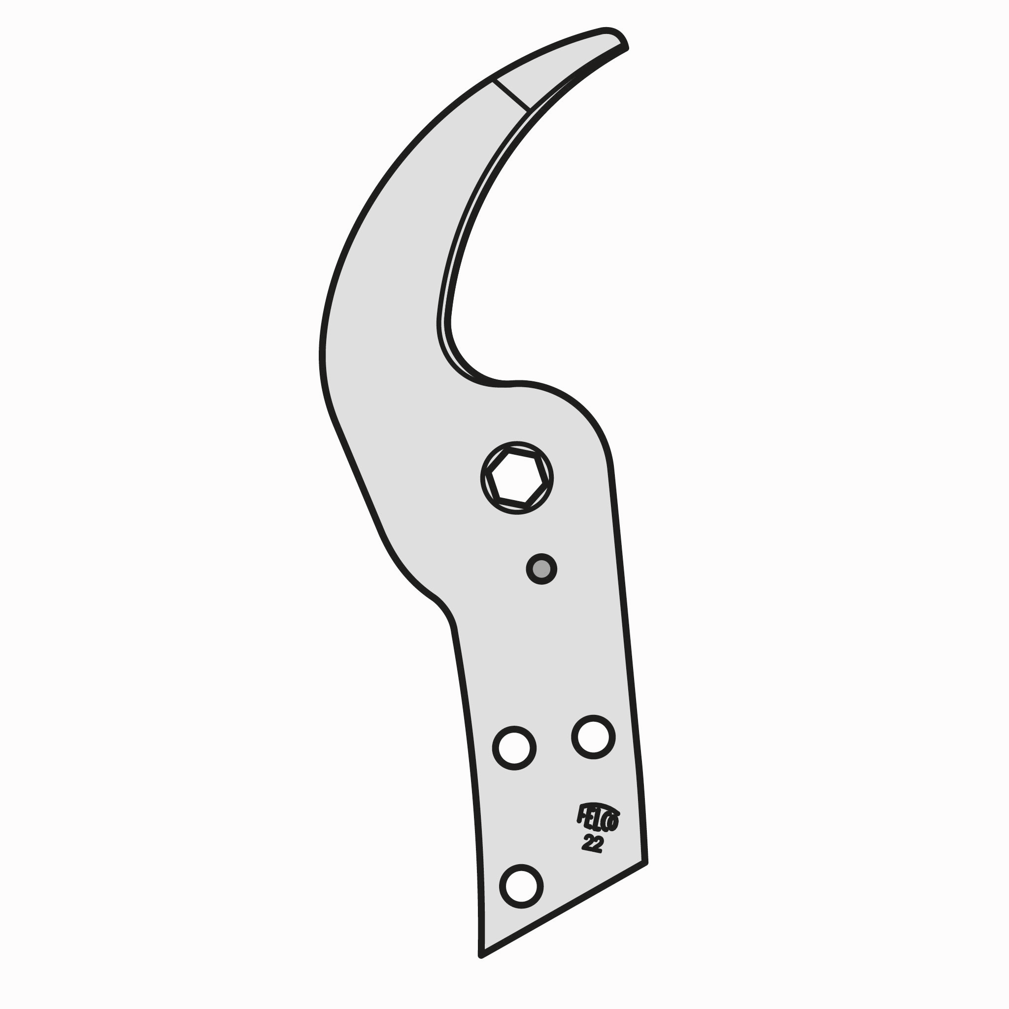 Contrahoja para tijerón Felco 22