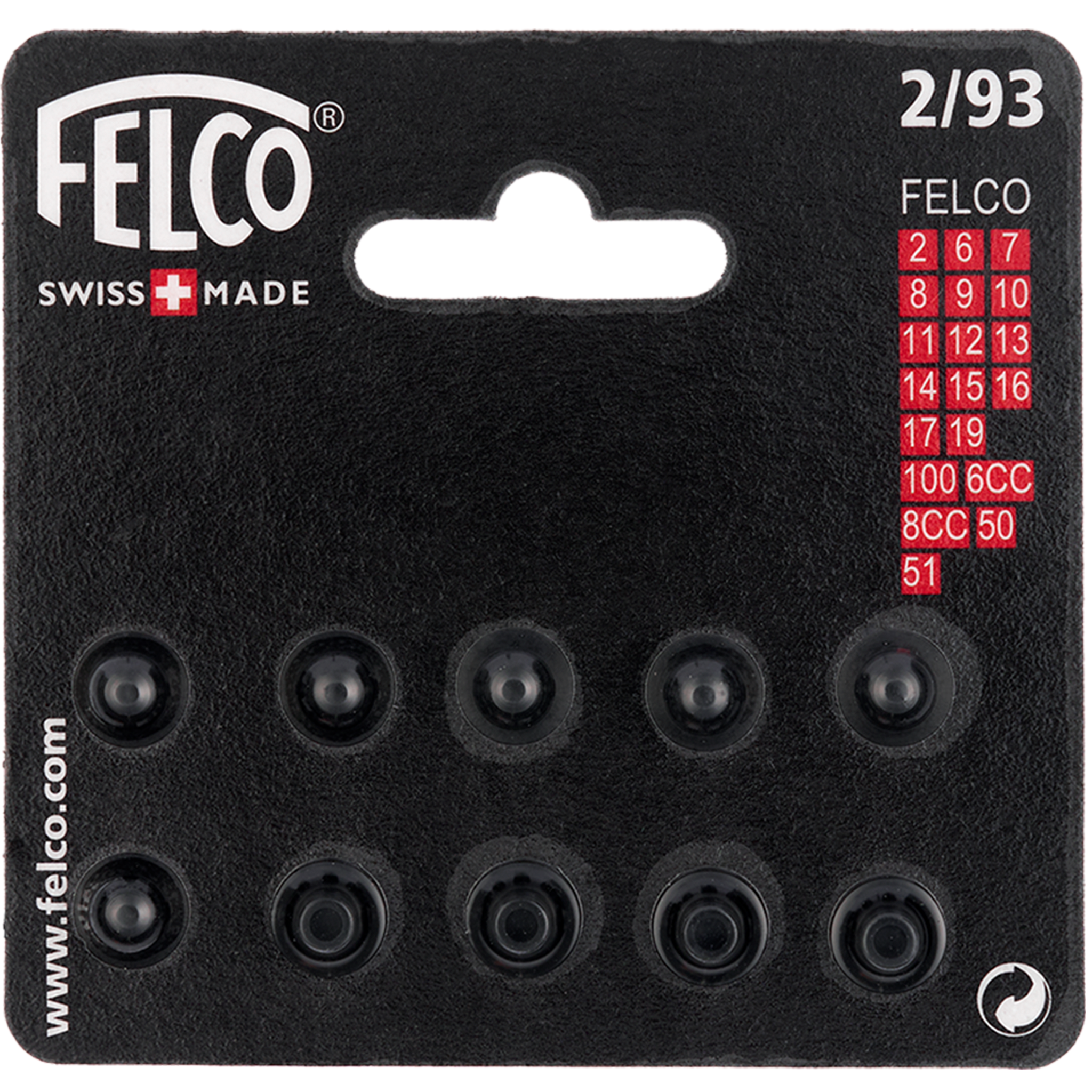 Juego 6 amortiguadores + 4 topes para tijeras de poda Felco