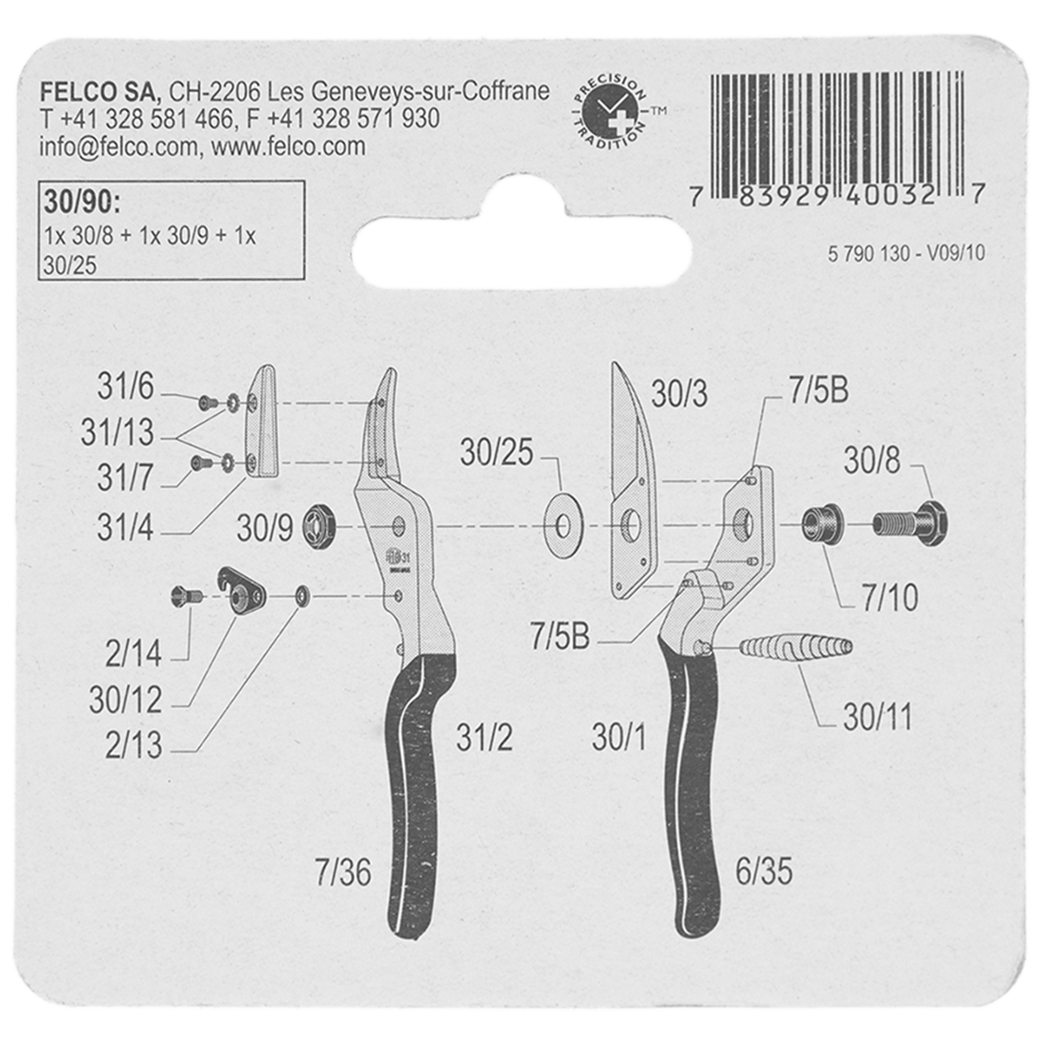 Juego Felco 31 y 32 n°1