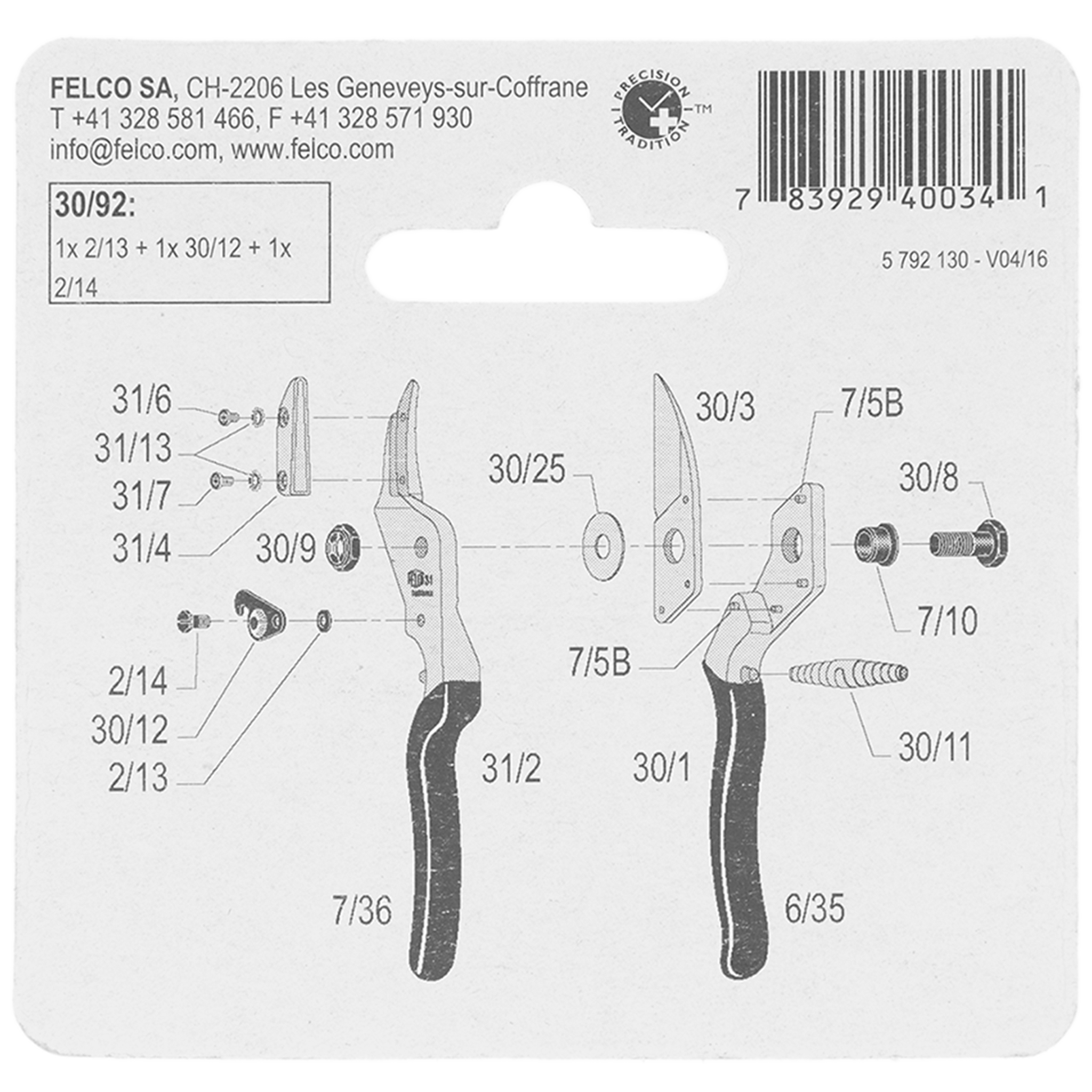 Juego Felco 31 y 32 n°2