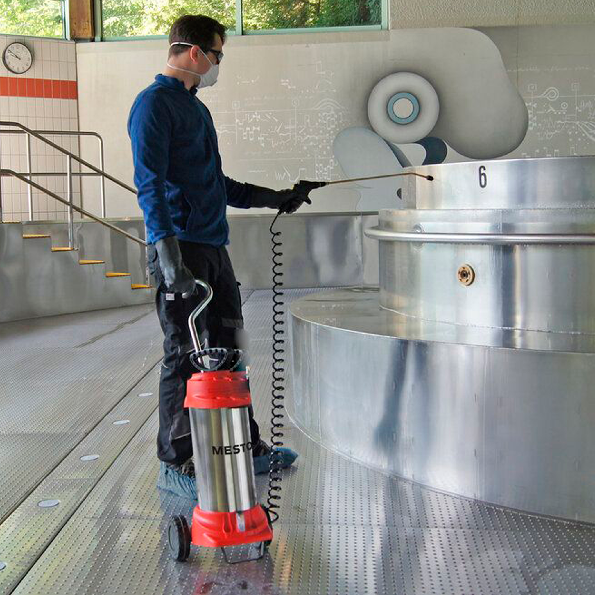 Pulverizador 10lt inoxidable