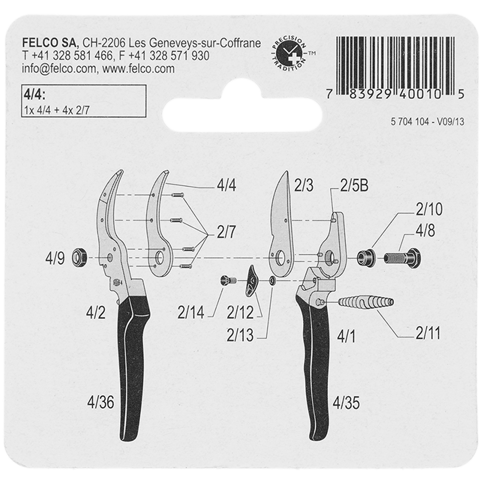 Contrahoja Felco 4